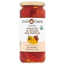 Brad's Organic Roasted & Yellow Red Peppers, 16 oz