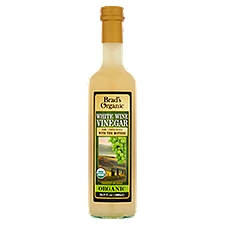 Brad's Organic Raw Unfiltered White Wine Vinegar, 16.9 fl oz