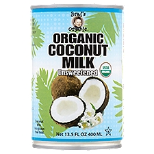 Brad's Organic Unsweetened Organic Coconut Milk, 13.5 fl oz