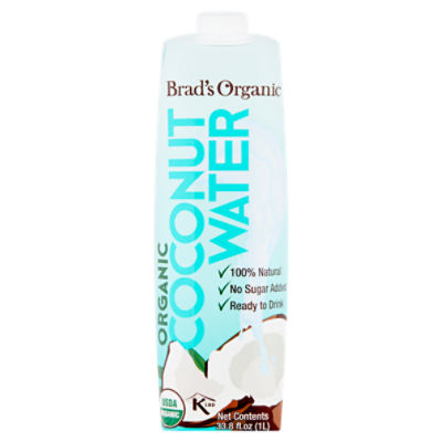 Brad's Organic Organic Coconut Water, 33.8 fl oz