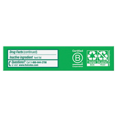 Dulcolax Medicated Laxative Suppositories, 8 count
