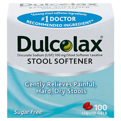 Dulcolax Stool Softener Liquid Gels, 100 count