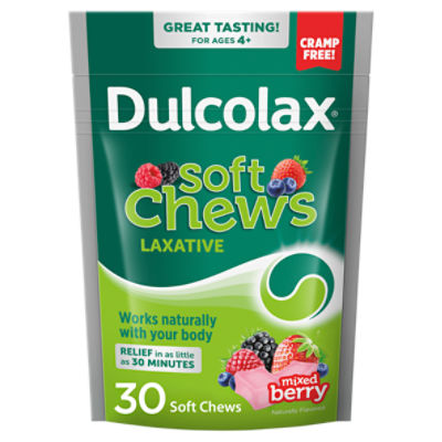 Dulcolax Mixed Berry Soft Chews Ages 4+, 30 count - Fairway