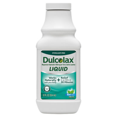 Dulcolax Mint Flavor Laxative Liquid, 12 fl oz, 12 Fluid ounce