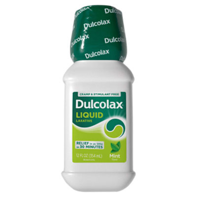 Dulcolax Mint Flavor Laxative Liquid, 12 fl oz