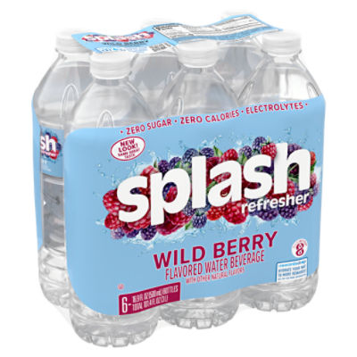 Splash Blast Water Beverage, Wild Berry Flavor