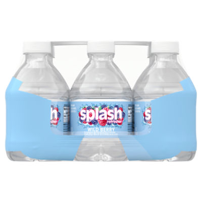 Splash Blast Water Beverage, Wild Berry Flavor - 12 pack, 8 fl oz bottles