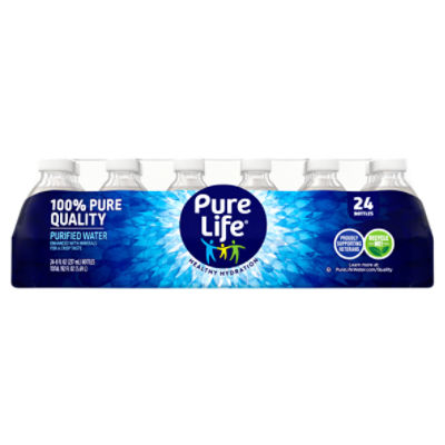 Pure Life Purified Water, 8 fl oz, 24 count