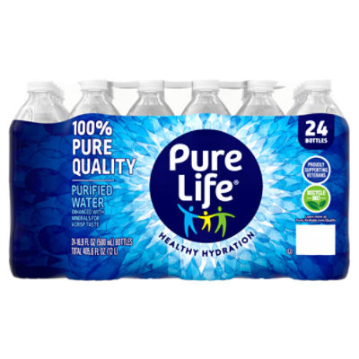 Fresh Finds Purified Water 16.9 Oz. Bottles, 24-Pack