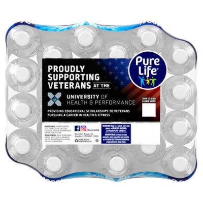 Pure Life Purified Water, 16.9 fl oz, 24 count - The Fresh Grocer