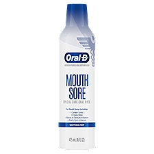 Oral-B Mouth Sore Soothing Mint Special Care Oral Rinse, 16 fl oz