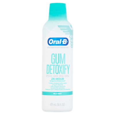 Oral-B Gum Detoxify Mouthwash Special Care Oral Rinse, 475 mL (16 fl oz)