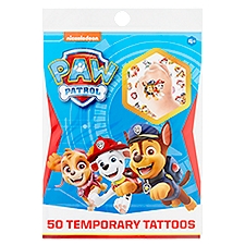 Nickelodeon Paw Patrol Temporary Tattoos, Age 4+, 50 count