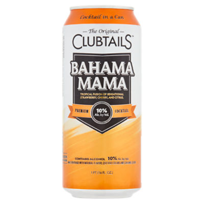 The Original Clubtails Cocktail in a Can: Bahama Mama, 16 fl
