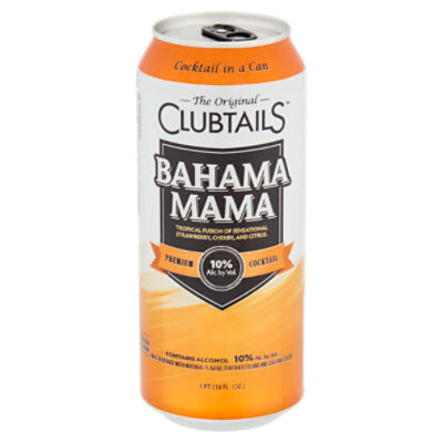 The Original Clubtails Cocktail in a Can: Bahama Mama, 16 fl oz