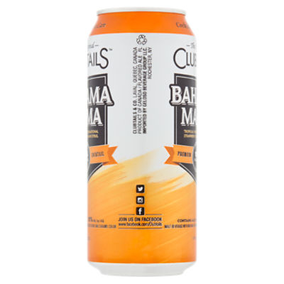 The Original Clubtails Cocktail in a Can: Bahama Mama, 16 fl oz 