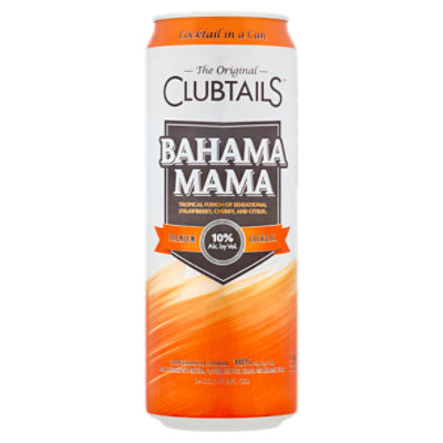 The Original Clubtails Cocktail in a Can: Bahama Mama, 24 oz