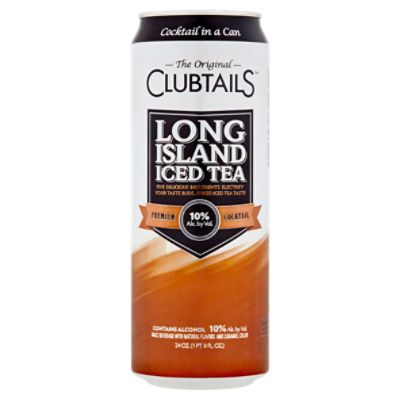 The Original Clubtails Cocktail in a Can: Long Island Iced Tea, 24 oz