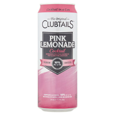 CLUBTAILS The Original  Pink Lemonade Cocktail, 24 oz, 24 Fluid ounce