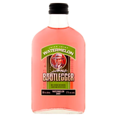 Johny BOOTLEGGER Juice Joint Watermelon Shot Alcoholic Beverage, 6.8 fl oz, 6.8 Fluid ounce