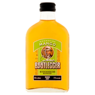 Johny BOOTLEGGER Moonshine Mango Shot Alcoholic Beverage, 6.8 fl. oz