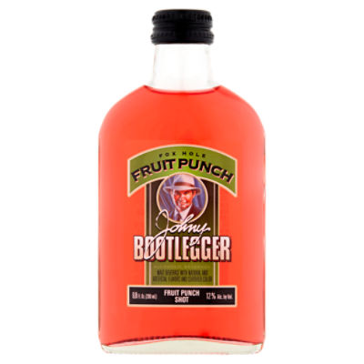 Johny Bootlegger Fox Hole Fruit Punch Shot Alcoholic Beverage, 6.8 fl oz, 6.8 Fluid ounce