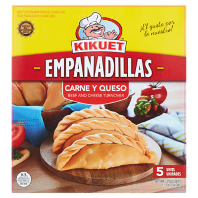 Kikuet Beef and Cheese Turnover Empanadillas, 5 count, 15.8 oz
