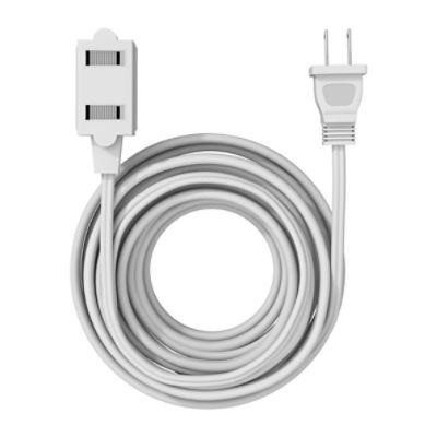 Stanley Extension Cord 6 Feet 3 Plug White, Lighting