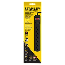 Stanley Surgemax 1080J Home Electronics Surge Protector, 1 Each
