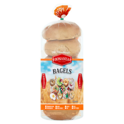 Bonanza Whole Wheat Bagels, 6 count, 18 oz