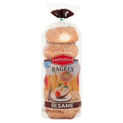 Bonanza Sesame Bagels, 6 count, 18 oz