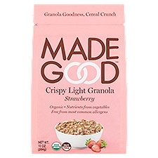 MadeGood Granola, Strawberry Crispy Light, 10 Ounce