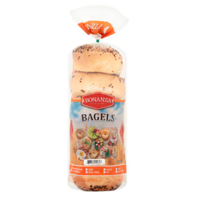 Bonanza Garlic Bagels, 6 count, 18 oz
