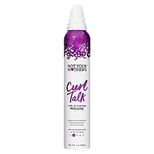 NOT YOUR MOTHER'S Curl Talk Soft-Touchable Hold, Curl Activating Mousse, 7 Fluid ounce