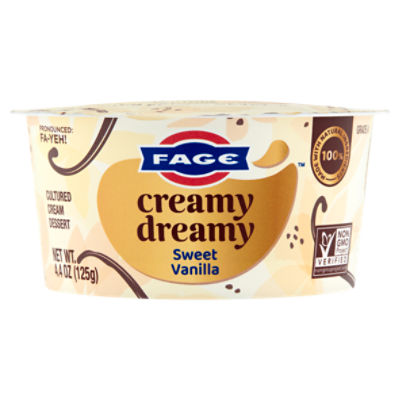 Fage Creamy Dreamy Sweet Vanilla Cultured Cream Dessert, 4.4 oz