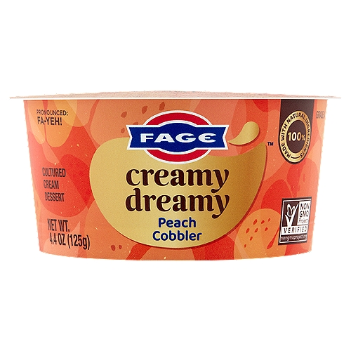 Fage Creamy Dreamy Peach Cobbler Cultured Cream Dessert, 4.4 oz