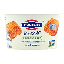 Fage BestSelf Lactose Free Reduced Fat (2% Milkfat) with Honey Greek Strained Yogurt, 5.3 oz