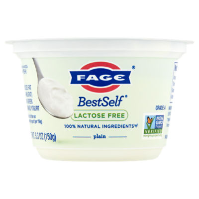 Fage BestSelf Plain Greek Strained Yogurt, 5.3 oz, 5.3 Ounce