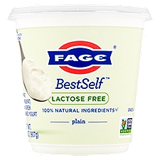 Fage BestSelf Lactose Free Lowfat (2% Milkfat) Plain Greek Strained Yogurt, 32 oz