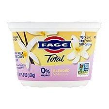Fage Total 0% Milkfat Blended Vanilla Nonfat Greek Strained Yogurt, 5.3 oz