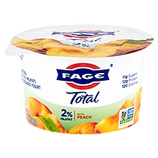 Fage Yogurt - Greek Strained Total 2% with Peach, 5.3 Ounce