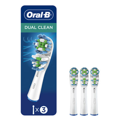 Oral-B Dual Clean Replacement Brush Heads, 3 count