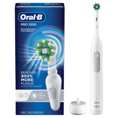 Oral-B Pro 1000 White Rechargeable Toothbrush