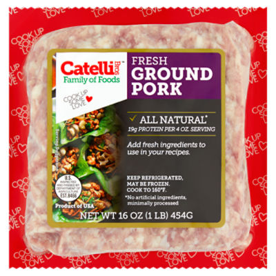 Catelli Bros Fresh Ground Pork, 16 oz