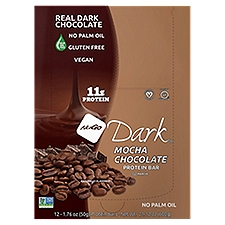 NuGo Dark Mocha Chocolate Protein Bar, 1.76 oz, 12 count