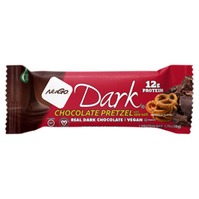 NuGo Dark Chocolate Pretzel with Sea Salt Protein Bar, 1.76 oz