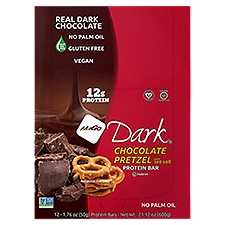 Nugo Dark Chocolate Pretzel with Sea Salt Protein Bar, 1.76 oz, 12 count