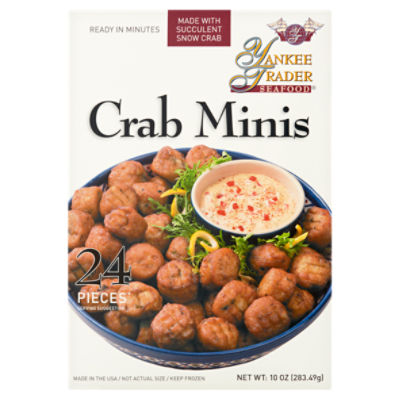 Yankee Trader Seafood Crab Minis, 24 count, 10 oz, 12 Ounce