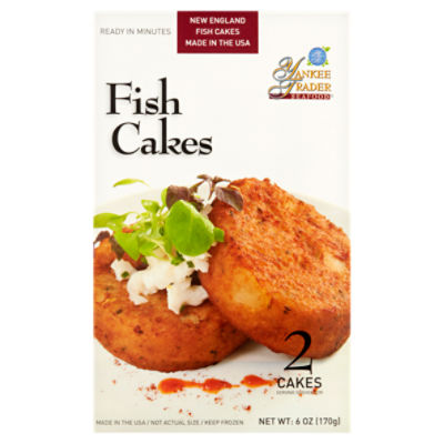 Yankee Trader Seafood Fish Cakes, 2 count, 6 oz, 12 Ounce