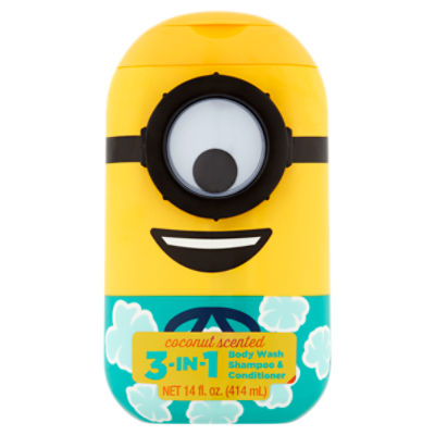 Coconut Scented 3in1 Body Wash, Shampoo & Conditioner, 14 fl oz